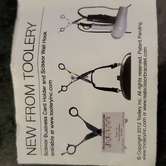 TOOLERY inc.  "Real Scissor" Wall Hook made from Stylist Shears NWOT - Picture 7 of 7